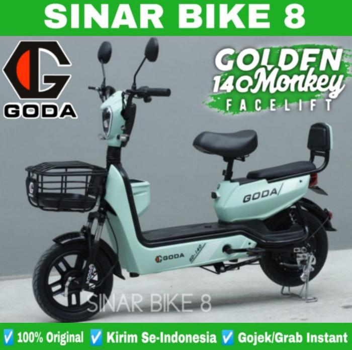 Gambar Sepeda Listrik E-Bike Goda Golden Monkey 140 facelift 500 Watt - Hijau dari Toko Sepeda Sinar Bike 8 undefined Tokopedia
