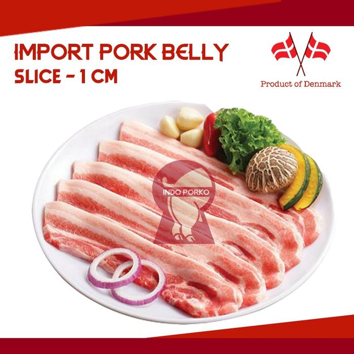 Gambar Samcan Pork Belly Daging Babi Import DENMARK Slice TEBAL - 250GR dari Indoporko Kelapa Gading undefined Tokopedia