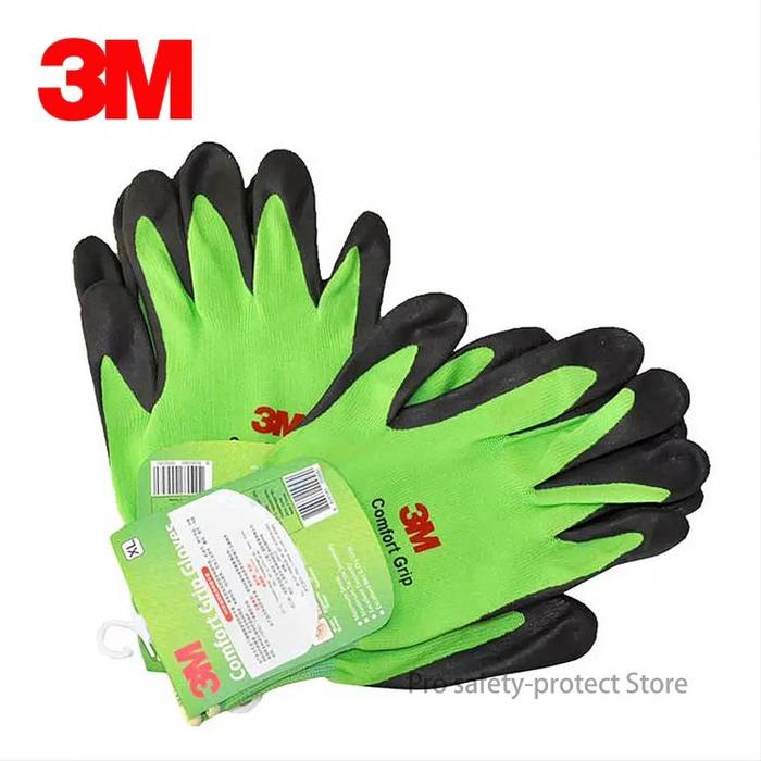 Gambar Sarung Tangan 3M Comfort Grip Gloves Sarung Tangan Listrik Statis ORI - Hijau, M dari NEW NORMAL ONLINE undefined Tokopedia