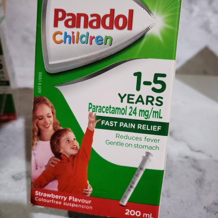 Gambar panadol children anak syrup fast pain relief fever original Australia - 1-5yr 200ml dari Ausindo.shopland undefined Tokopedia