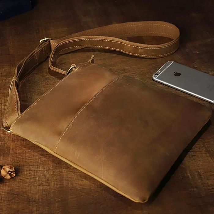 Gambar Tas kulit premium pria - tas pria kulit Garut - Tas Kulit sapi Asli ch - chTan dari Movaku undefined Tokopedia