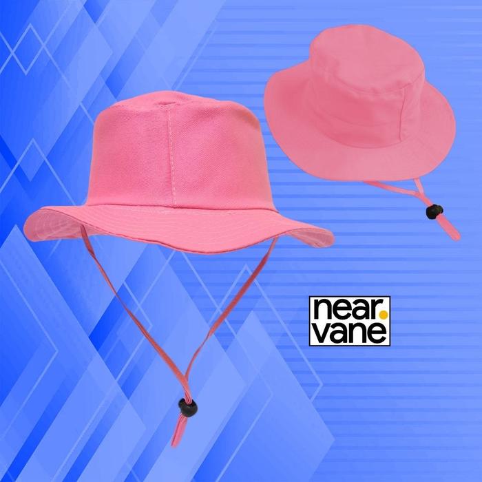 Gambar Topi Bucket Rimba Hat Tali Gunung Hiking Outdoor Pria Wanita Premium - Pink dari NEARVANE undefined Tokopedia