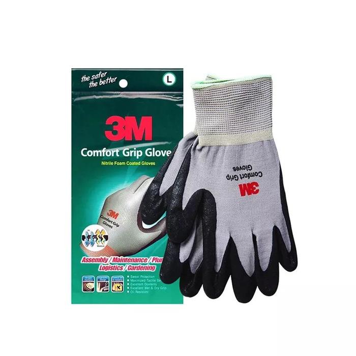 Gambar Sarung Tangan 3M Comfort Grip Gloves Sarung Tangan Listrik Statis ORI - Abu-abu, L dari NEW NORMAL ONLINE undefined Tokopedia