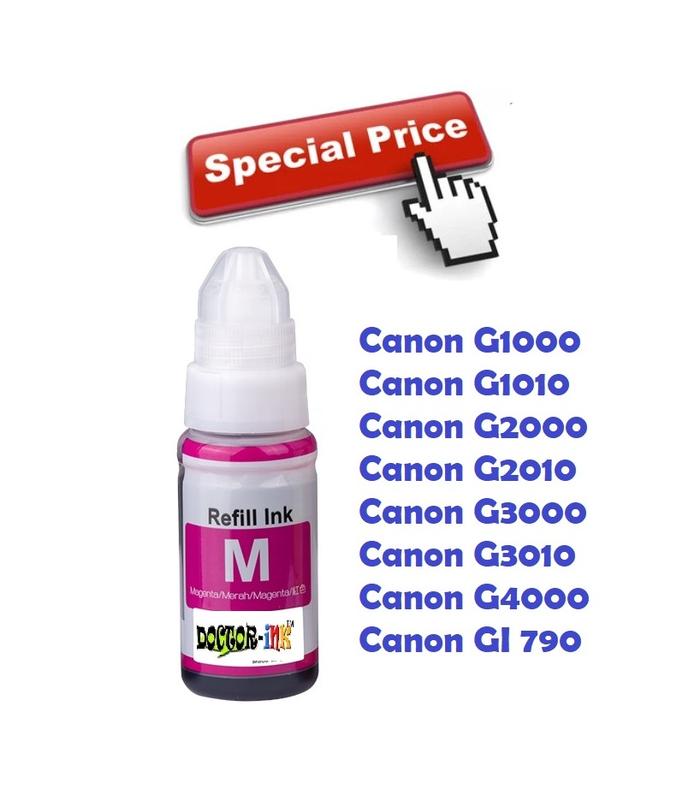 Gambar Tinta Printer Dye Korea Canon Magenta Anti Water & UV 1 Liter - G Series 70ml dari doctorink undefined Tokopedia