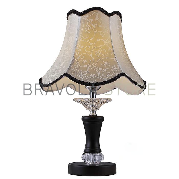 Gambar Lampu meja nakas kamar bedside kap cream,hitam atau putih - Cream dari Bravola undefined Tokopedia