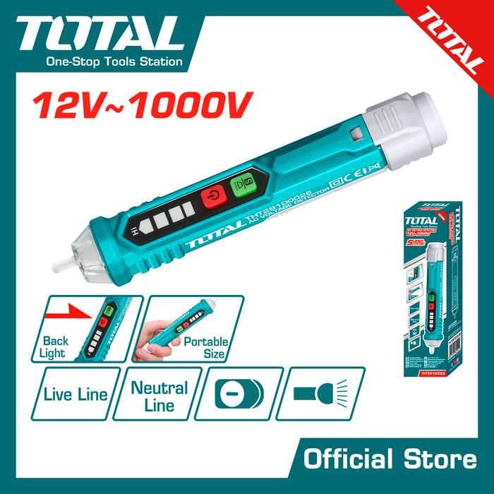 Gambar Detektor tegangan AC voltage detector TOTAL THT29100026 Auto power off dari Totaltoolsmakassar undefined Tokopedia