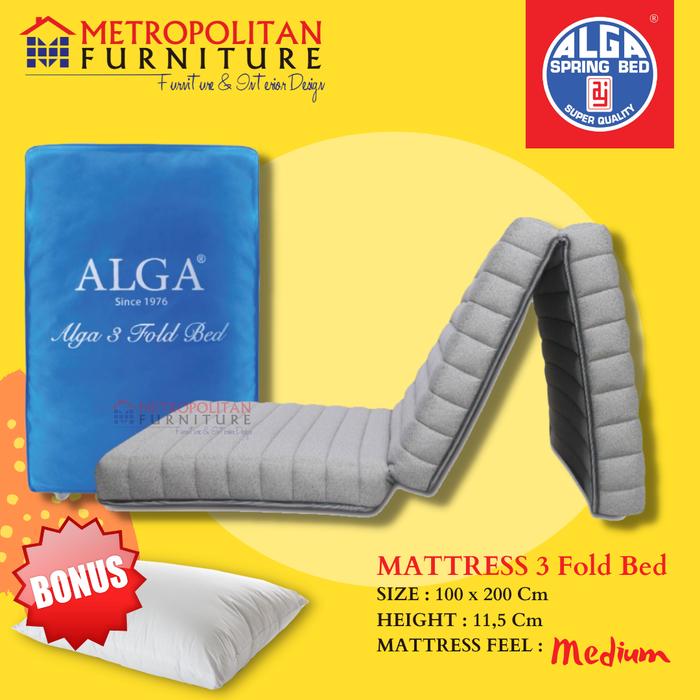 Gambar ALGA Kasur Lipat Mattrass 3 Fold Bed 100 x 200 dari METROPOLITAN FURNITURE undefined Tokopedia