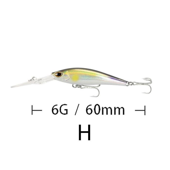 Gambar Umpan Lure Casting Trolling Minnow Floating Lidah Panjang 9cm 5,8gram - #H dari wilzfishingstore undefined Tokopedia