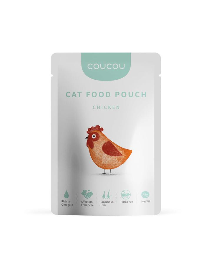 Gambar COUCOU Pouch Cat Food Kitten Makanan Kucing Basah 85 Gram Wet Food Cat - Cou Chicken dari Surabaya Pet Center 2 undefined Tokopedia