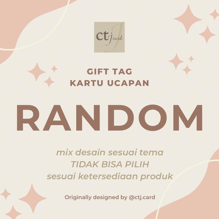 Gambar TAG / KARTU UCAPAN / GIFT CARD : TAHUN BARU / NEW YEAR - RANDOM dari CTJ card undefined Tokopedia
