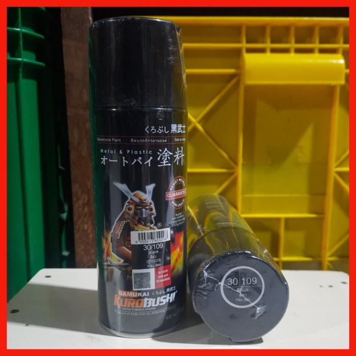 Gambar Pilok Pilox Cat Semprot Samurai Hitam 109 400ml Hitam Glossy Mengkilap dari Duta Tools undefined Tokopedia