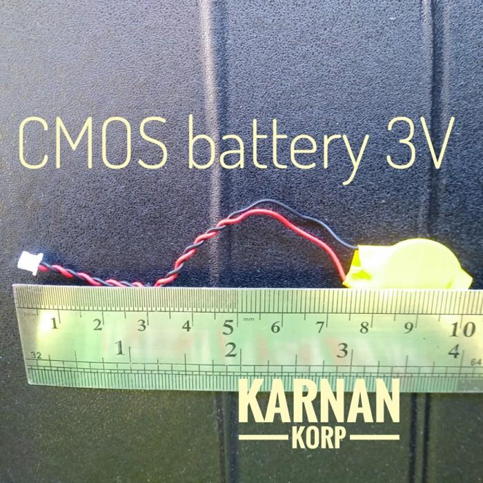 Gambar baterai bios cmos battery 3V CR2032 laptop notebook soket 2pin kabel - 2pin dari Karnan Korp undefined Tokopedia