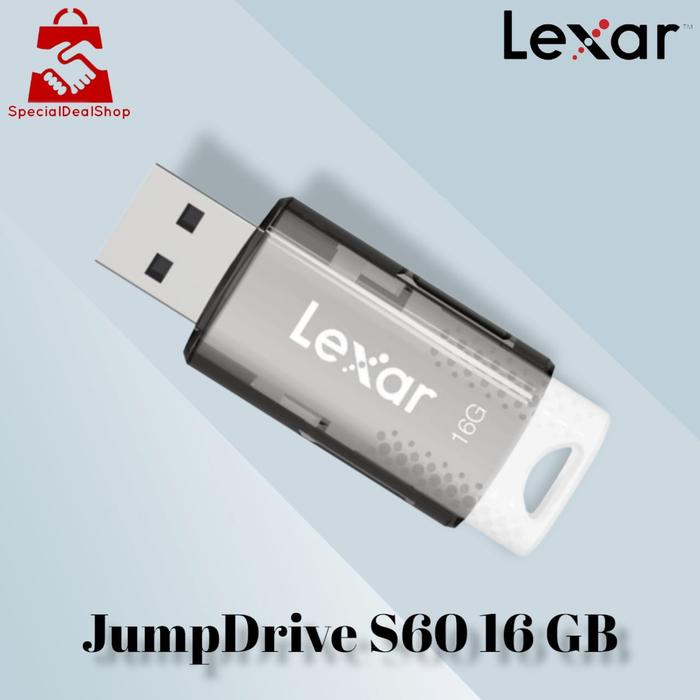 Gambar Lexar Flashdisk Jumpdrive S60 USB 2.0 16GB 32GB 64GB Resmi - 16 gb dari specialdealshop undefined Tokopedia