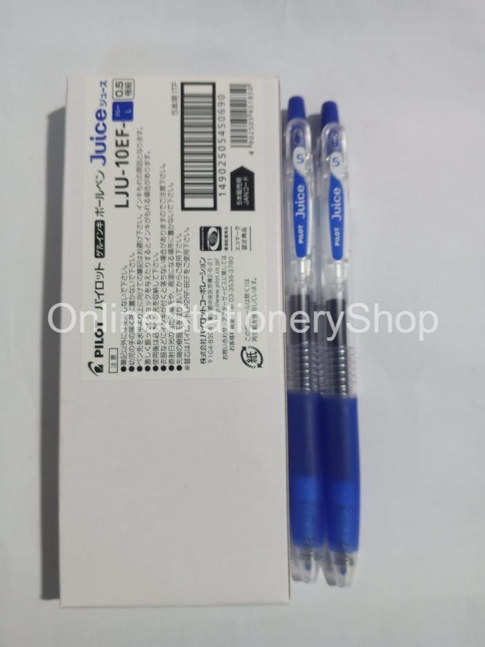 Gambar pulpen pilot juice 0.5 mm / pulpen pilot juice original - Blue dari Online Stationery Shop undefined Tokopedia