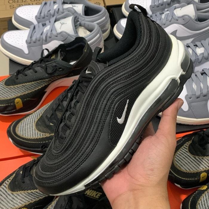Nike Air Max 97 Black White Original Resmi Local Pair