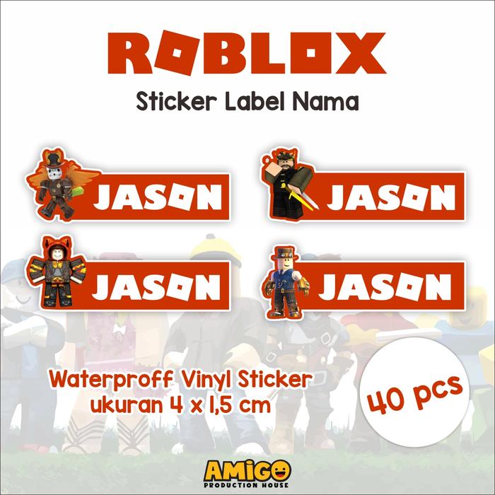Gambar Stiker Label Nama Duffy Sesame Street Roblox Toy Story Stiker Buku - Roblox dari Amigo Production undefined Tokopedia