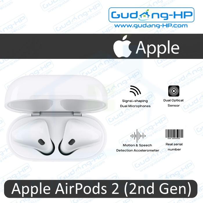 Gambar Apple AirPods 2 (2nd Gen) Garansi Resmi dari Gudang-HP undefined Tokopedia