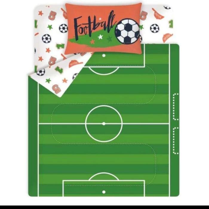 Gambar I609 Sprei Motif sepak bola Comforter 120x200+30cm Soccer Bedding Set dari Jakarta Marketplace Original undefined Tokopedia