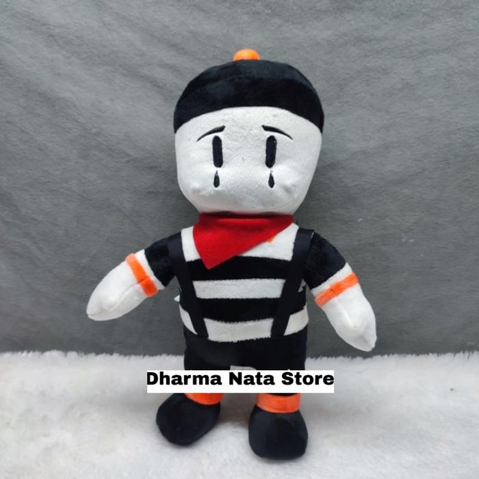 Gambar Boneka stumble guys Game viral ukuran 35cm bahan halus berkualitas - mime rowan dari Dharma nata boneka undefined Tokopedia