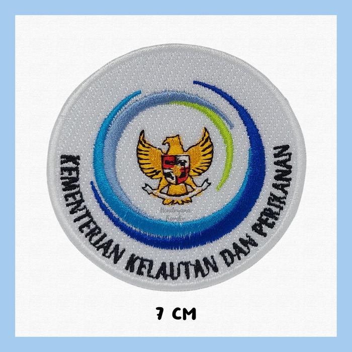 Gambar Bordir Logo KKP / Lokasi Kementerian Kelautan dan Perikanan / BRSDM - Logo KKP 7 cm dari Hendryana Bordir undefined Tokopedia