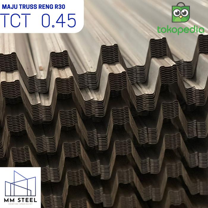 Gambar Reng Baja Ringan / Reng Galvalum / R30 MAJU TRUSS - 0.45 dari MM STEEL undefined Tokopedia
