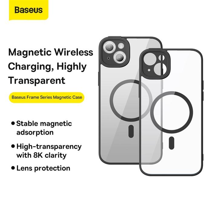 Frame Back Ip14 Jual Baseus Frame Series Bumper Case iPhone 14 Plus Pro Max MagSafe ...