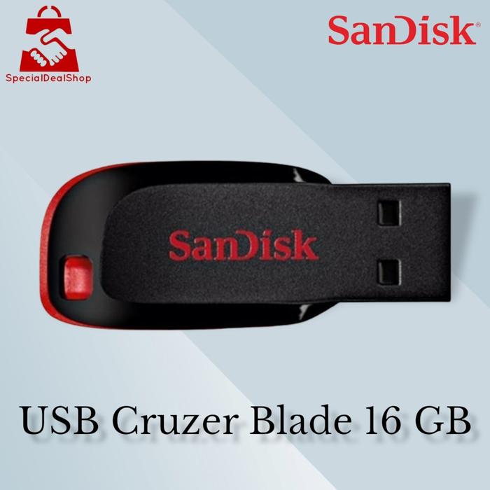 Gambar FLASHDISK SANDISK 16GB / ORIGINAL / CRUZER BLADE CZ50 - 16GB dari specialdealshop undefined Tokopedia