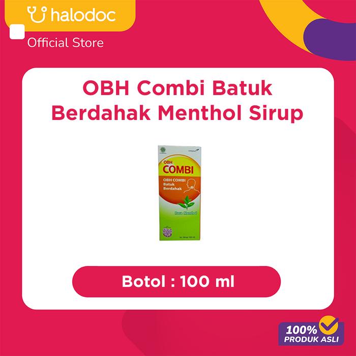 Gambar OBH Combi Batuk Berdahak Menthol Sirup 100 ml dari Halodoc Official Store undefined Tokopedia