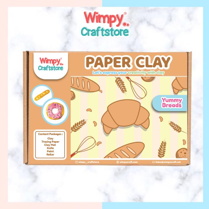 Gambar Wimpy Clay Craft KIT 2D Paper Clay Art Set Paket Kerajinan Tangan Work - Breads dari Wimpy Craftstore undefined Tokopedia