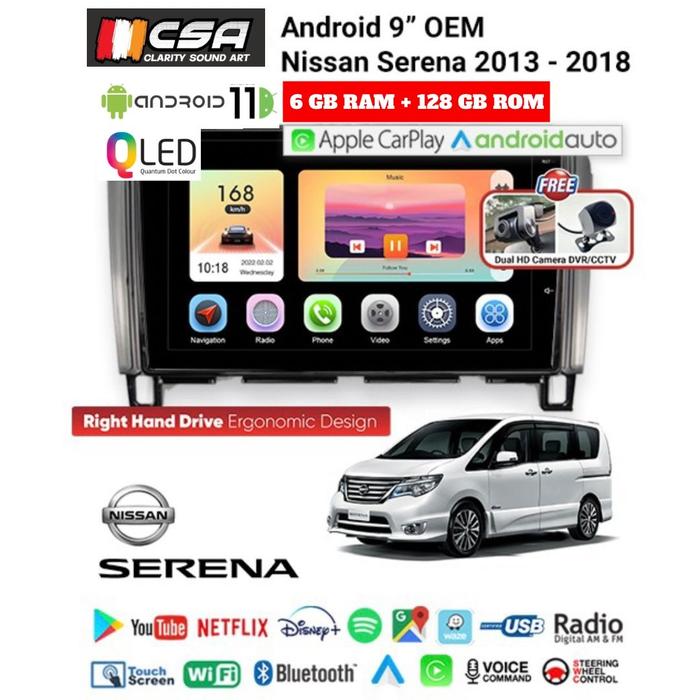 Gambar Head Unit Android 9 Inchi Orca Pro Plus G2 For Nissan Serena C26 dari Clarity Sound Art - Jakarta undefined Tokopedia