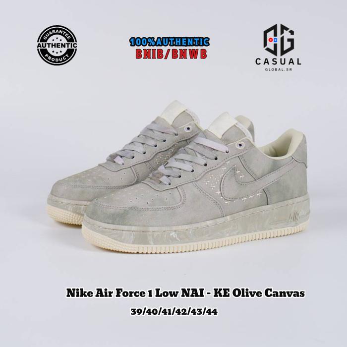 olive canvas nike air force 1