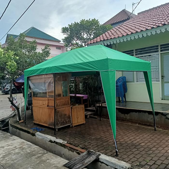 Gambar TENDA CAFE 2X4 STAND BAZAR PENEDUH JUALAN KAKI LIMA LAPAK MURAH TENDA - Orange dari yono store id undefined Tokopedia