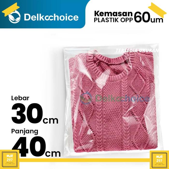 Gambar PLASTIK OPP SEAL PLASTIK KACA PLASTIK AKSESORIS PLASTIK BAJU 30 x 40 - OPP 30CM x 40CM dari MJR297 undefined Tokopedia