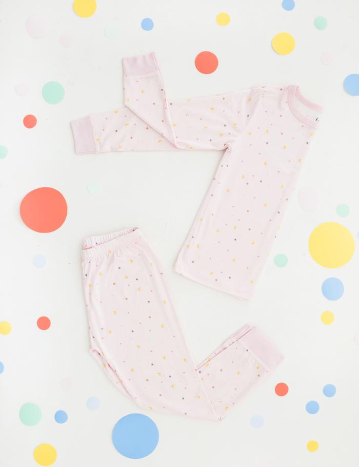 Gambar Baju Tidur Anak TENCEL, PJ Girl Pink Moon - Pink Moon, 0-6m dari Tibikidswear undefined Tokopedia