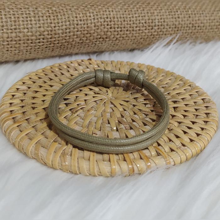 Gambar Gelang Simple 3mm Bahan Tali Semi Kulit - Pemda dari Cahaya Aksesoris_NEW undefined Tokopedia
