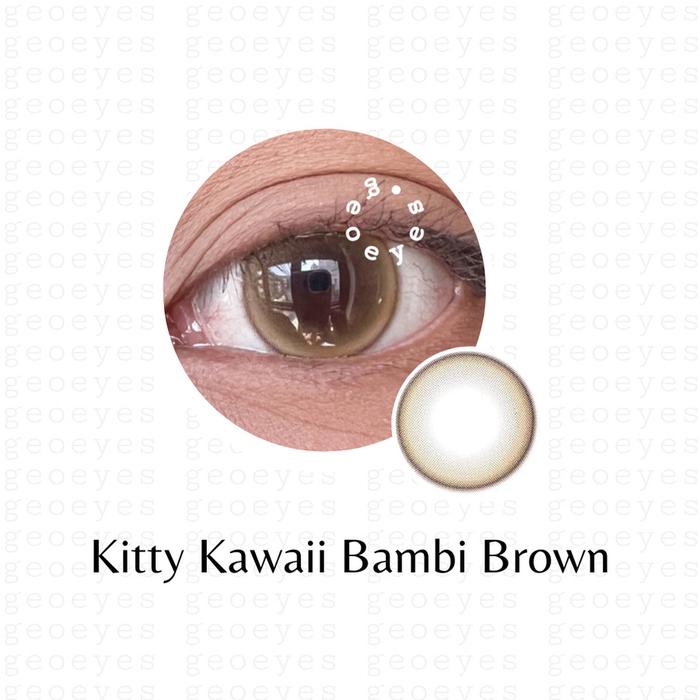 Gambar Softlens Kitty Kawaii Bambi Series - brown, ½pasang plano dari Geoeyes undefined Tokopedia