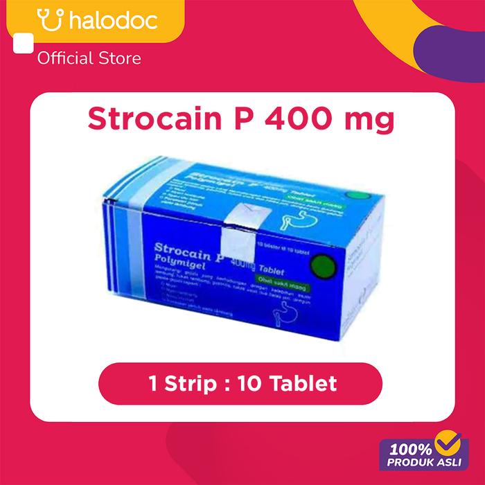 Gambar Strocain P 400 mg 10 Tablet dari Halodoc Official Store undefined Tokopedia