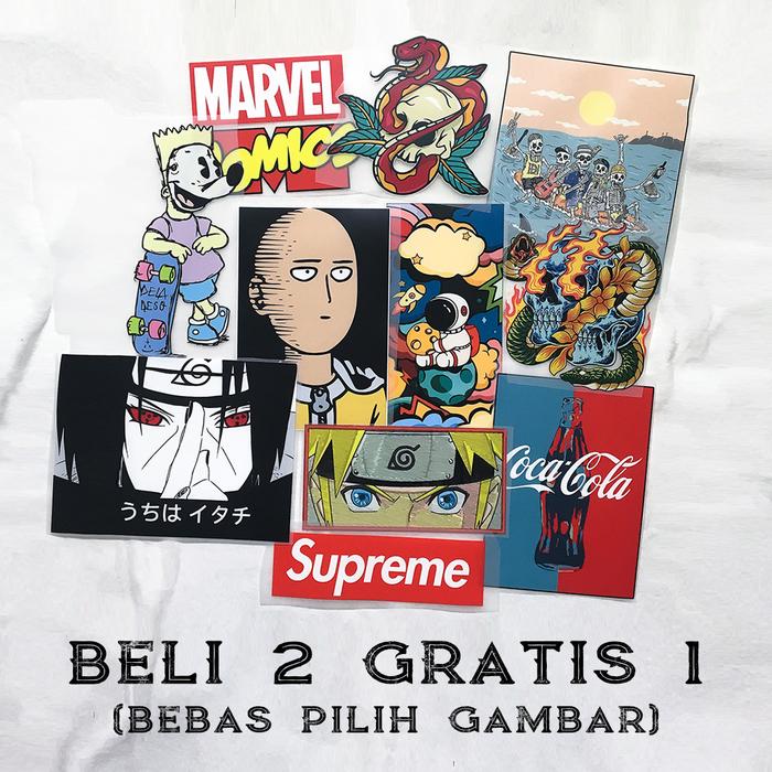 Gambar 017 Sticker Sablon Setrika Kain Kaos Gambar Distro Keren - 2 Plus 1 dari kingcloth.id undefined Tokopedia