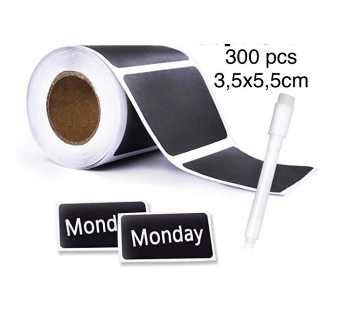 Gambar stiker label kosong persegi panjang utk label nama atau label barang a - Hitam kosong, 50pcs dari VJKids undefined Tokopedia