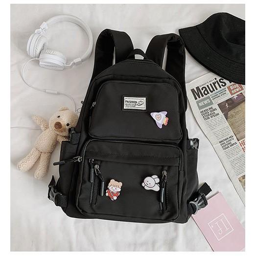 Gambar Tas Ransel Wanita Kuliah Backpack Kekemi import - Hitam dari warung rossa. undefined Tokopedia