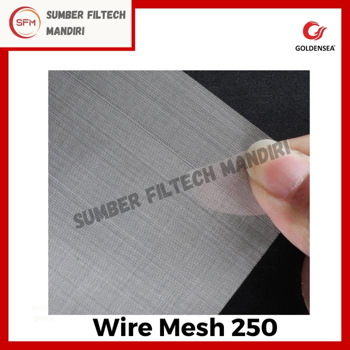Gambar Wire Mesh Saringan SS 304 # 250 x Tebal 0.04mm - Mesh 250, Lebar 1m dari Sumber Filtech Mandiri.ID undefined Tokopedia