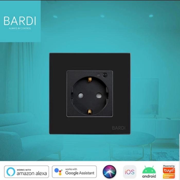 Jual BARDI SMART WALL SOCKET WIFI EU WHITE FOR ALEXA Google home