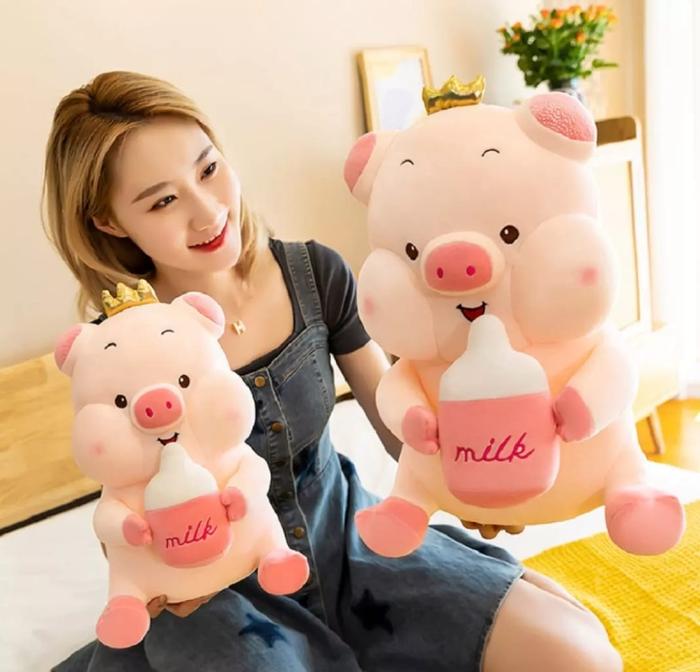 Gambar Boneka pig babi botol susu ukuran jumbo Boneka Lucu / Boneka lmut - Ukuran XL dari Istana Bonekaku20 undefined Tokopedia