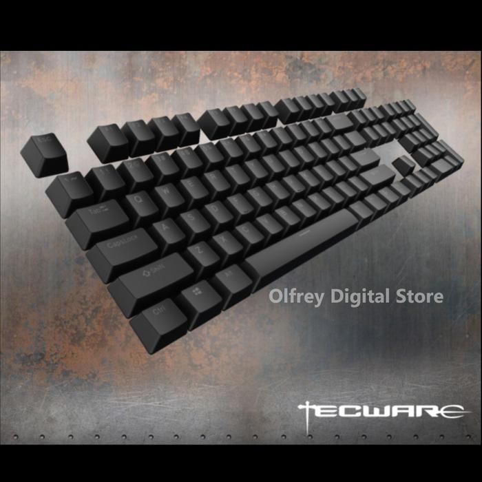 Gambar Tecware Keyboard PBT Keycaps - BLACK dari Juragan Komputer_NEW undefined Tokopedia
