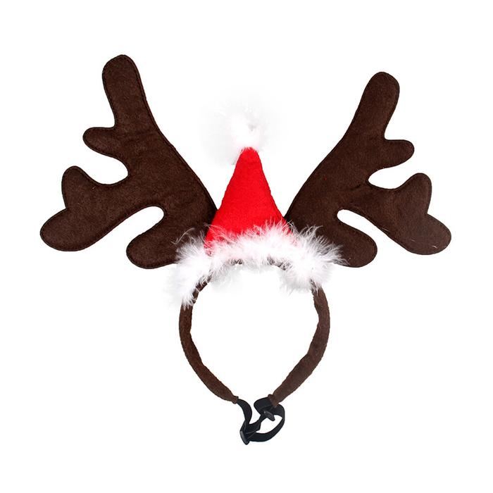 Gambar Pet Chistmas Accesories Hewan Anjing Kucing Tema Natal Lucu - Reindeer HB, All Size dari Dope Pet Shop undefined Tokopedia