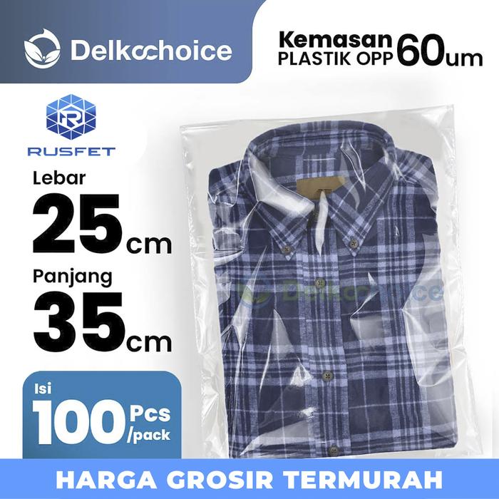 Gambar Plastik OPP SEAL LEM Kemasan Packing Kuat Garment Makanan DELKOCHOICE - 60mic 25x35cm dari Rusfet undefined Tokopedia