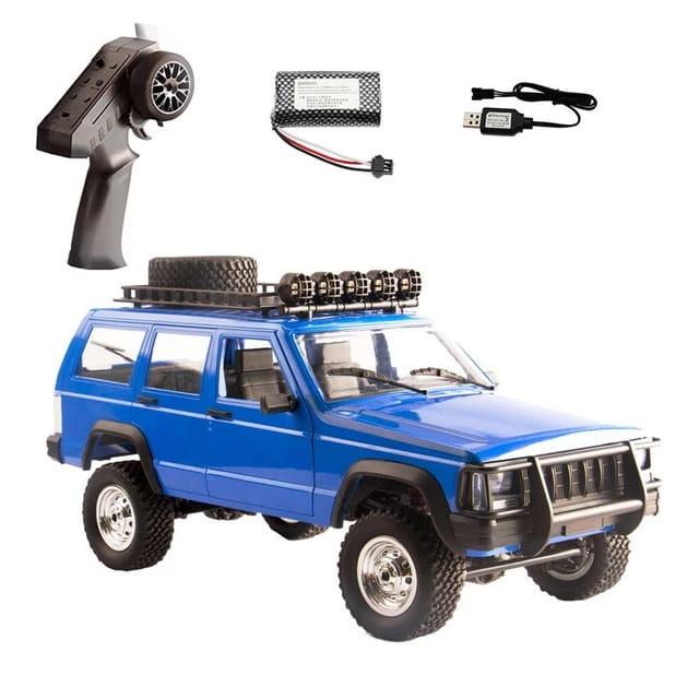 Gambar RC Car MN78 Cherokee Scale 1/12 RC Offroad 4WD Full Propo Crawler RTR - Biru dari RCmania Hobby undefined Tokopedia