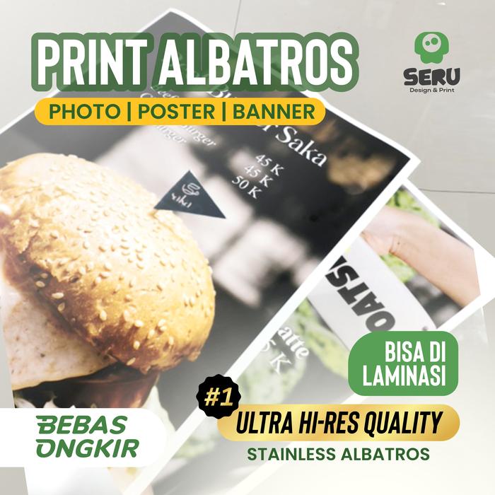 Gambar PRINT POSTER / PHOTO / BANNER ALBATROS | HIGH RESOLUTION | ECO SOLVENT - A4, TANPA LAMINASI dari SERU DESIGN &amp; PRINT undefined Tokopedia