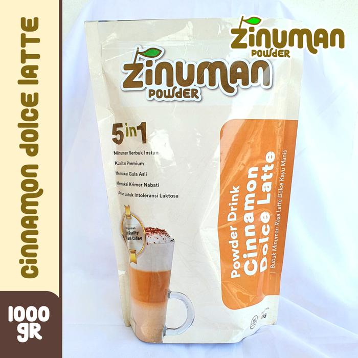 Gambar ZINUMAN POWDER Minuman Bubuk Instant Rasa CINNAMON DOLCE LATTE - 100gr dari Zinuman Official undefined Tokopedia