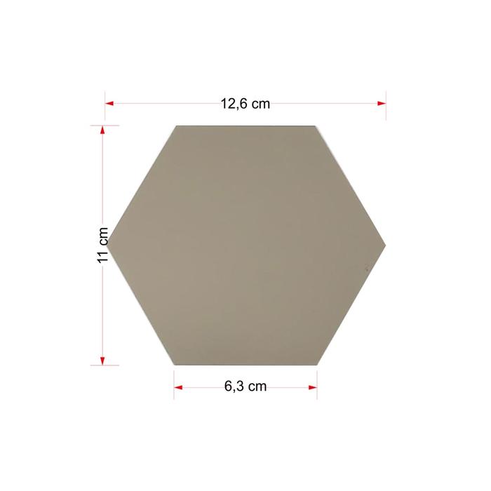 Gambar Acrilic Cermin Hexagonal Mirror Wall Stiker Kaca Cermin Dinding - HEX-BROWN-KECIL dari Asera Decor undefined Tokopedia
